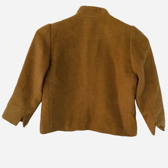 Smythe Les Vestes Camel Hair Tan Cropped Jacket Bolero Blazer - Size 2 - Picture 3 of 11
